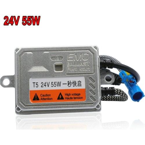 2 PCS 24V 55W AC Fast Start Large trucks HID Xenon Bllast for car headlight H1 H7 H11 H27 HB3 HB4 H4-3 Digital slim ballast