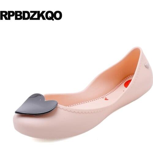 China Brand Nude Size 41 Large Chinese Slip On Sandals Luxury Jelly Designer Ladies Beautiful Flats Shoes Navy Blue Women Heart