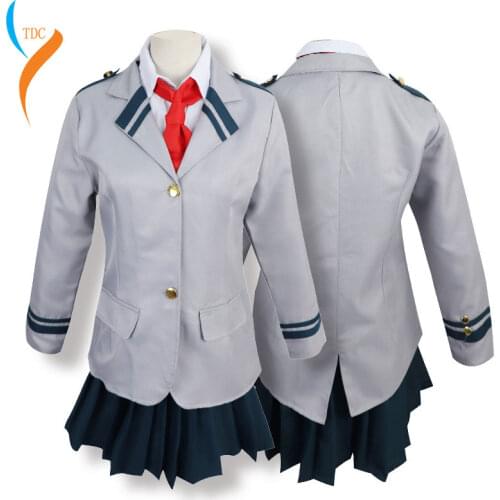 Boku No Hero Academia AsuiTsuyu Yaoyorozu Momo School Uniform My Hero Academy OCHACO URARAKA Midoriya Izuku Cosplay Costume