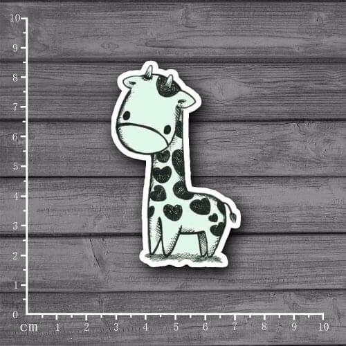 Cute deer Waterproof Fashion Cool DIY Stationery Stickers For Laptop Luggage Skateboard Car Graffiti Cartoon Stickers[Single]