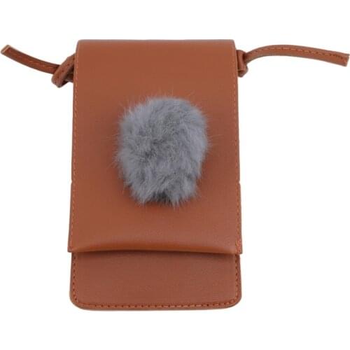 Fashion Ladies Square Leather Shoulder Pocket Wallet Pouch Case Cover Phone Pouch Pocket Casual Mobile Phone Purses Bags