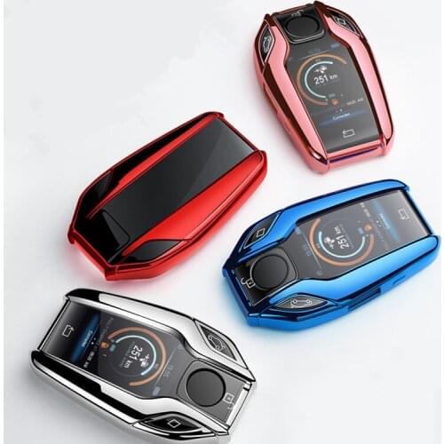 Soft TPU Car Fully LED Display Key Case Cover Shell For BMW 5 7series G11 G12 G30 G31 G32 i8 I12 I15 G01 X3 G02 X4 G05 X5 G07 X7