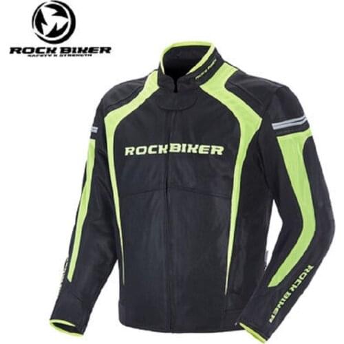 2018 New ROCK BIKER Summer Breathable Mesh Motorcycle riding suit Jacket Motorbike racing off-road shatter-resistant reflective