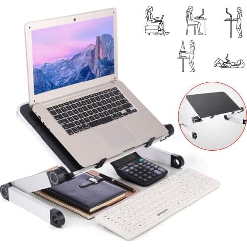 360 Degree Adjustable Computer Table Adjustable Ergonomic Laptop Stand Laptop Desk for Bed Living Room Book Stand With Radiator
