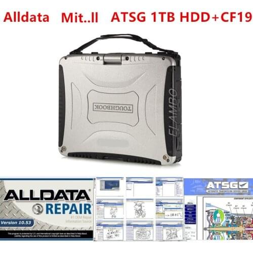 2020 All data auto repair software Alldata 10.53 and Mi..ll atsg software installed cf-19 cf19 toughbook touch screen 1tb hdd