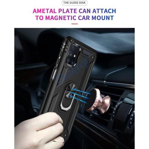 Armor shockproof Case For on Samsung galaxy M51 cover Case For Samsung M51 M 51 car holder ring Case