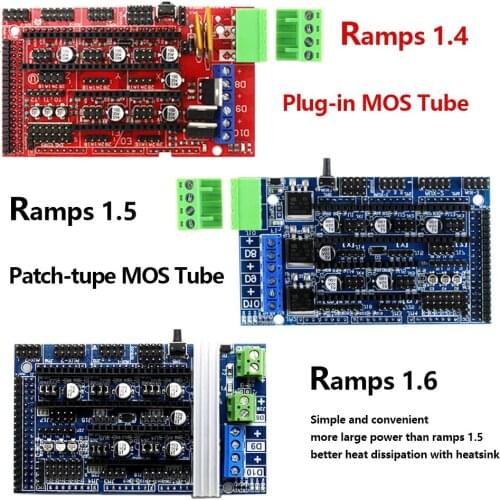 Ramps 1.6 Expansion Control Panel with Heatsink Upgraded Ramps 1.4 1.5 for Arduino 3D Printer Board