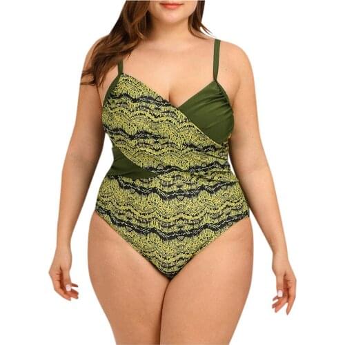 SAGACE folk-custom one-piece Swimsuit Womens Plue size Bikini Print Swimsuit Lady Summer New SwimmingSuit Beachwear Tankini A115