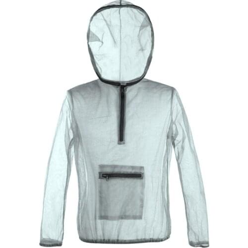 Mos-quito-Proof Mesh Hooded Jacket Outdoor Fishing Adventure Insect-Proof Clothing Set Camping Hiking Anti-Mosquito Bite