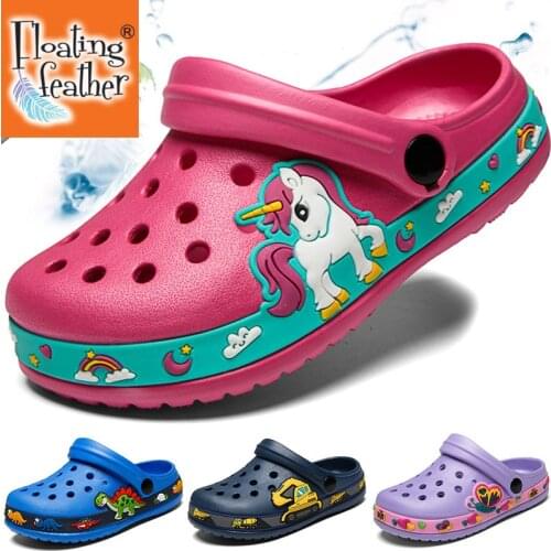 Kids Garden Cross Shoes Shark Removable Summer Hole Beach For Children Boys Girls Soft Non Slip Comfortable EVA Slippers 2021