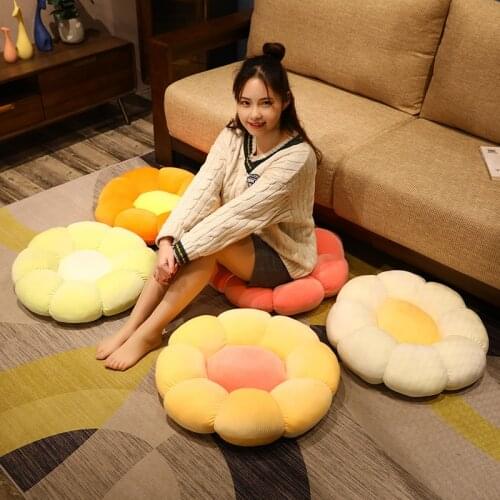 1PC INS Lovely Nice Flower Cushion Stuffed Plush Sofa Indoor Floor Home Chair Decor Bedroom Pillow Children Girls Gifts