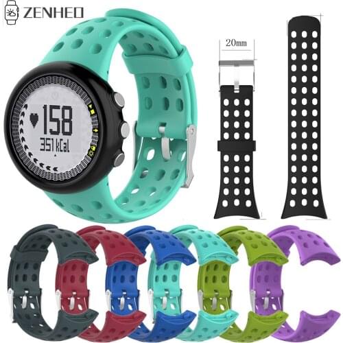 Replacement Silicone Bracelet Strap For SUUNTO M1 M2 M4 M5 M Series Watch Band Universal Watchband With Install Tools