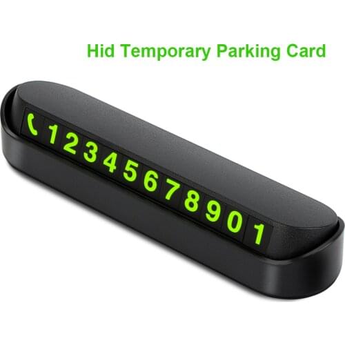 Luminous Car Temporary Parking Card Sticker hid Car Phone Number Card Telephone Park Stop Accessories for BMW Toyota Ford VW