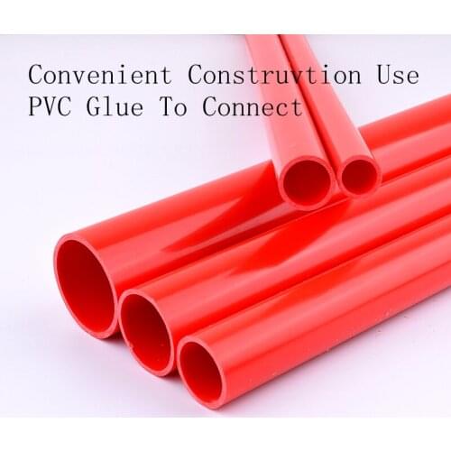 Out diamter 20-63mm Gules PVC Pipe Length 50cm Agriculture Garden Irrigation Aquarium Fish Tank Water Tube Plumbing Pipe Fitting