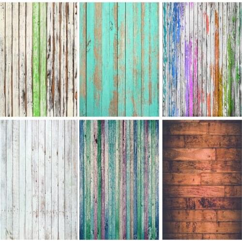 Vinyl Retro Wood Plank Vintage Baby Portrait Photography Backdrops For Photo Studio Background Props 21318WQ-69