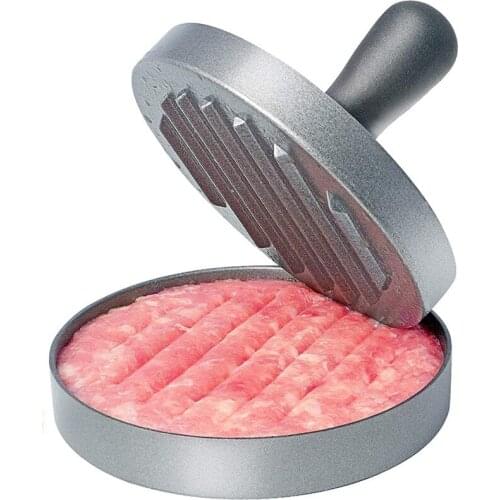 High quality Round Shape Hamburger Press Aluminum Alloy Hamburger Meat Beef Grill Burger Press Kitchen Food Mold