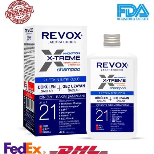 X-TREME Extra Care Shampoo 21 Herbal Essence for Loss and Late Growing Hair + VITAMIN E Complex extra 400 ml , Fast Delivery