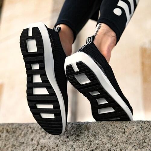 Zapatos Men sneakers Casual man solid sapatos sneaker black hombre leisure male comfortable casual mesh white 39 Mens spring de