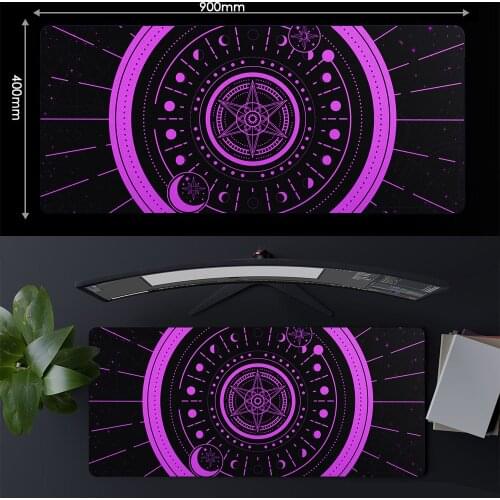 Yellow Mouse Pad Skyrim Gaming Accessories Big Mousepad Anime Carpets Deskpad Office Computer Table Deskmat 900x400 DropShipping