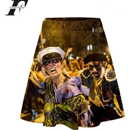 Halloween 3D Printed Women Skirt Fashion Streetwear Short Skirts Hot Sale kpop Harajuku Girls Trendy Summer Wear