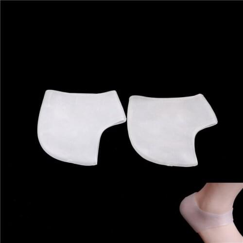 1 Pair Silicone Heel Socks Insoles Silicone Comfortable Shoes Practical Gel Heel Inserts Moisturising Heel Protectors