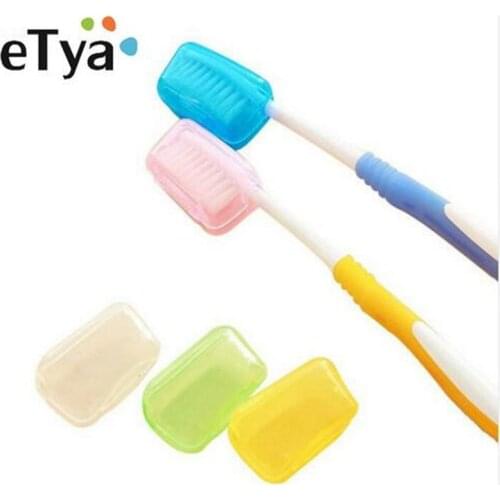 10 Pcs/Set Portable Travel Toothbrush Head Cover Multi Color 4*2*2.5cm Tooth Brush Holder Covers Toothbrush Protect Tools