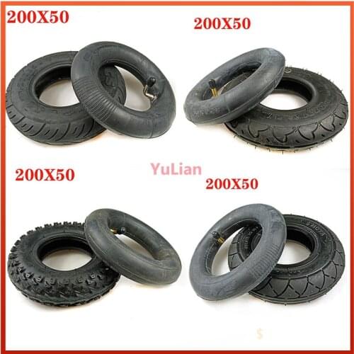 8X2 ") 200X50 (8 Inch) Tire Fit for Electric Gas Scooter & Electric Scooter(inner Tube Included) Wheelchair Wheel