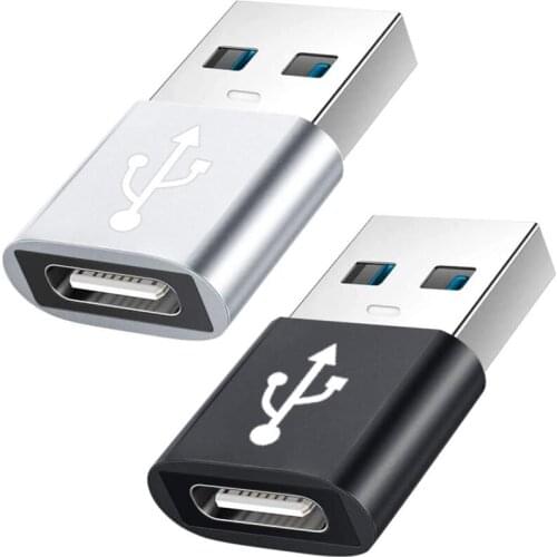 Adaptador USB 3,0 A USB C 3,1, convertidor Mini de alta velocidad USB tipo C hembra A USB tipo A macho, sincronización de datos