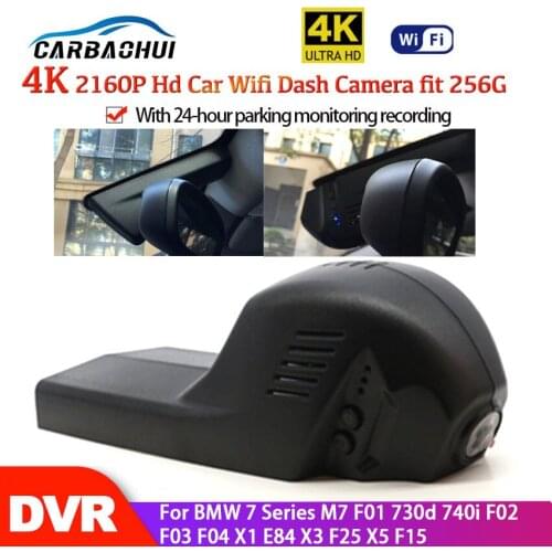 4K Car Wifi DVR Dash Cam Digital Video Recorder APP Control For BMW 7 Series M7 F01 730d 740i F02 F03 F04 X1 E84 X3 F25 X5 F15