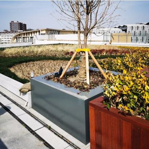 Large Painting Stainless Steel Flower Beds Customized Metal Parterre for Garden