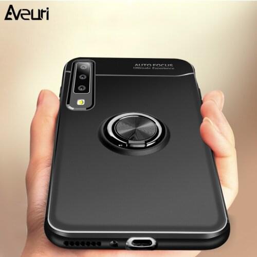 Finger Ring Phone Case For Samsung Galaxy Note 10 8 9 S8 S9 S10 Plus S10E S7 Edge A30 A40 A50 A70 A7 A9 2018 Cover Coque Holder