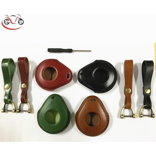 Hand Made Hollow Out Horseshoe Buckle for Harley Davidson X48 1200 883 Street Glide Keychains Smart Key Genuine Leather Case