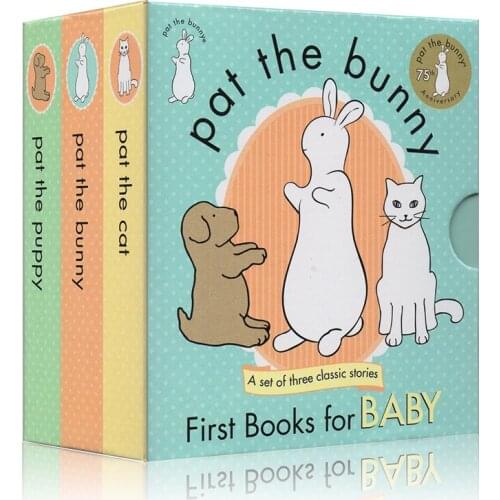 Children English Picture Book Pat Boxed The Bunny Puppy English Books baby learning education toys parent-child interaction game