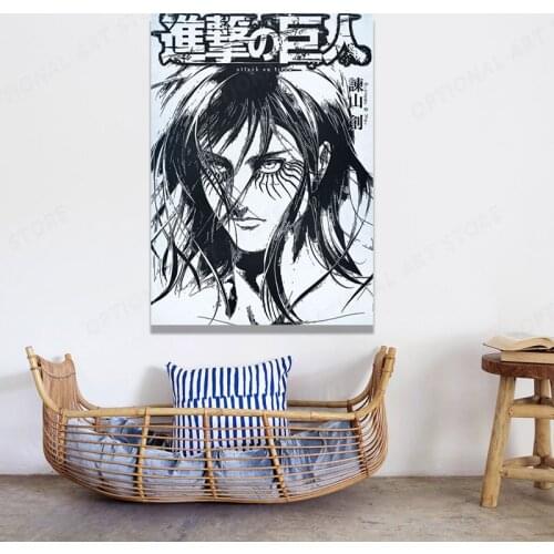 Home Decoration Attack On Titan Canvas Painting Hd Prints Anime Pictures Wall Art Modular Poster Bedside Background