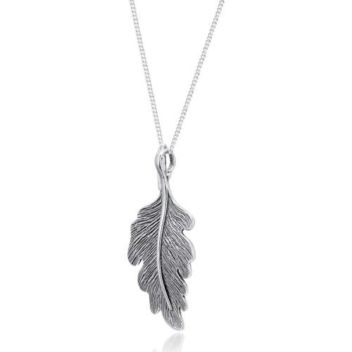 Oak Leaf Necklaces 100% 925 Sterling Silver Jewelry Free Shipping