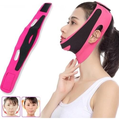 Elastic Face Slimming Bandage V Line Face Shaper Women Chin Cheek Lift Up Belt Facial Massage Band Face Skin Care Beauty Tools