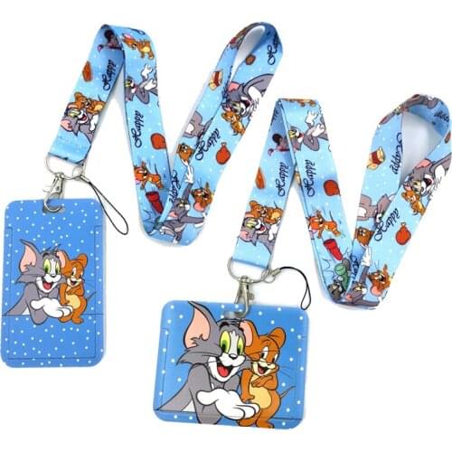 Art Cartoon Anime Fashion Lanyards Bus ID Name Work Cards Holder Accessories Decorations Kids Gifts