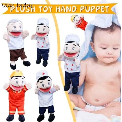 Kawaii stuffed Toys Role Playing Open Mouth Professional Characters Hand Puppets Childrens Toys Decoration For children Toy