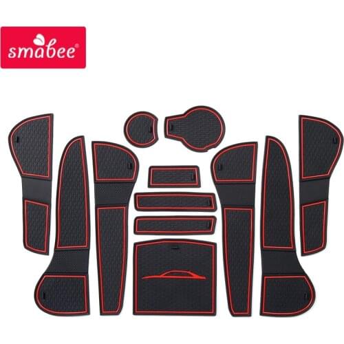 Gate slot mat For Audi A4 B8 2008 ~ 2015 RS4 S4 S line RS 4 Cup Holders Non-slip mats Rubber Coaster Accessories Car sticker 12P