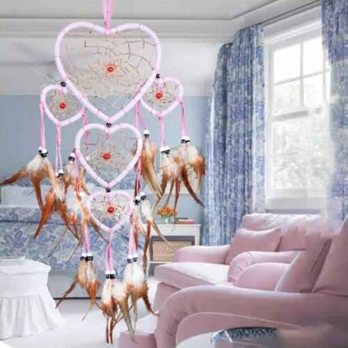 Love Heart Metal Craft Hoops Dream Catcher Rings for Dreamcatchers Accessories