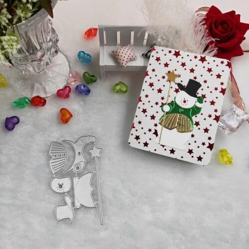 Christmas snowman metal cutting dies 2019 new DIY scrapbook album paper card decorative crafts embossed mould