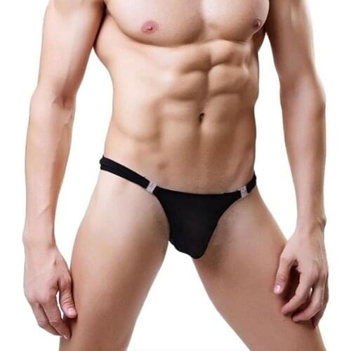 M-XL Novel Tangas Hombre Sexy Gay Plastic Buckle Men Thong and G String Gay Sexy Lingerie Jockstrap