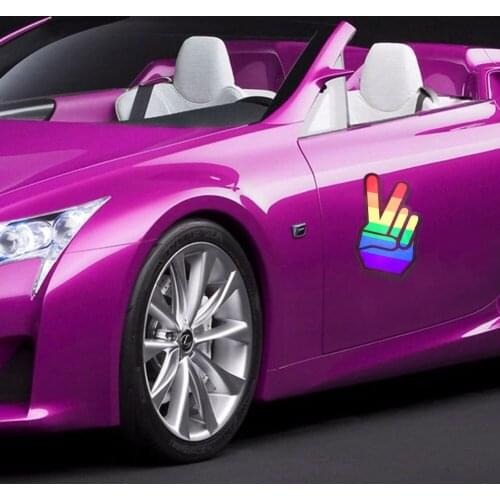 1 PC Rainbow Gay Pride Flag Decal Sticker