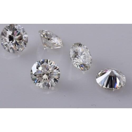 Wholesale Size 3~12mm Lab diamond excellent cut 1ct 6.5mm D Color VVS1 Heart and Arrows Cut White Moissanite With Certificate