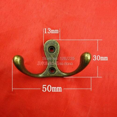52 * 30mm Antique Hat Coat Towel Robe hooks Luxury decorative Door Wall Bathroom Closet Cupboard Hook Hanger