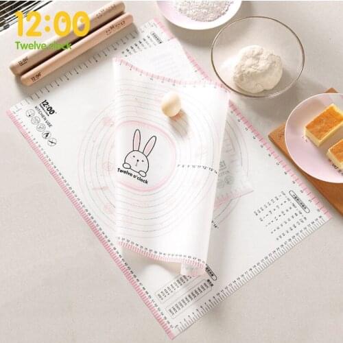 Silicone Kitchen Kneading Dough Mat Cookie Cake Baking Tools Thick Non-stick Rolling Mat Pastry Accessories Baking Sheet Pads