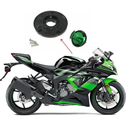 CNC Billet Fuel Tank Cover for Kawasaki Ninja 300 636 ZX6RR ZZR1200 ER6 ZRX1200R ZX9R ZZR600 ZZR1200