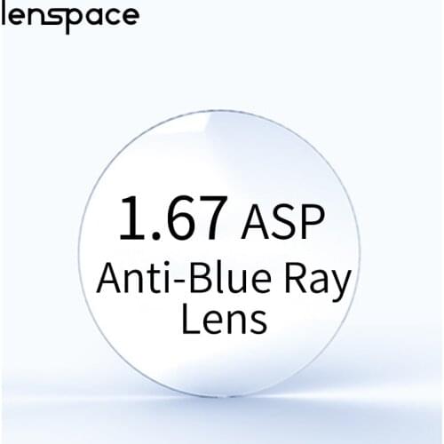 1.56 1.61 1.67 1.74 Anti-Blue Ray Single Vision Aspheric Optical Lenses Prescription Vision Correction Computer Reading Lens