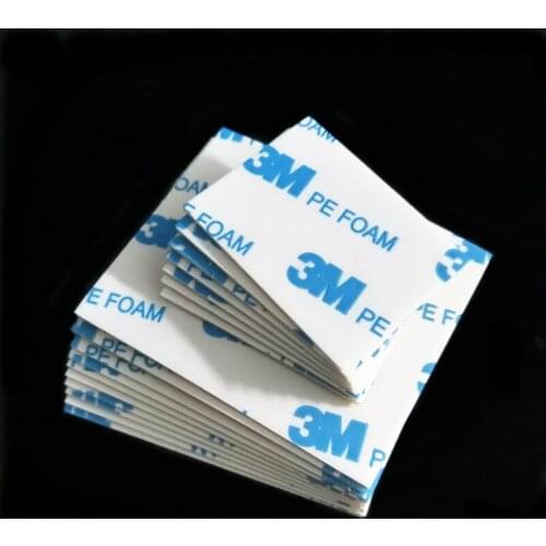 10pcs 3M 1600T White Double Sided Adhesive PE Foam Tape Heavy Duty Mounting Tape Choose Wide Thickness 1mm