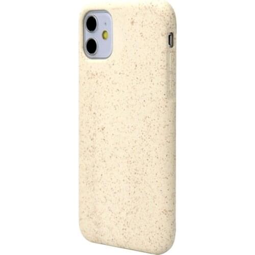 The 100% eco-friendly rubber wheat Straw Cigarette Iphone Case Bio Degradable Phone Cover For IPhone 11